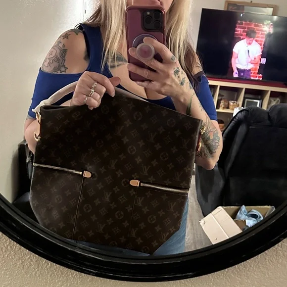 Brown Monogram Canvas Hobo Bag - Picture 7 of 7